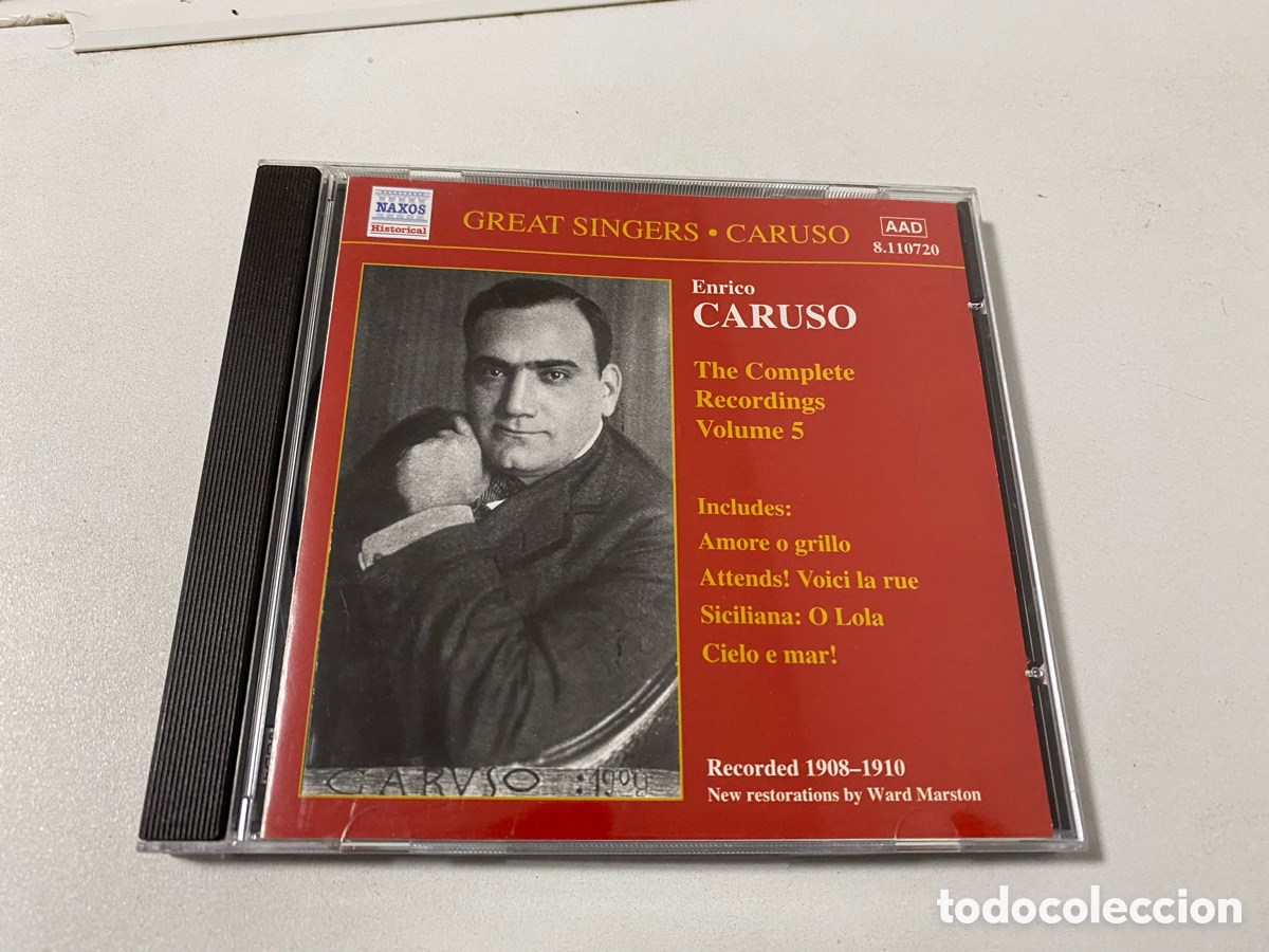 CDs de m&uacute;sica: The Complete Recording Of Entico Caruso Volume 5 Cd