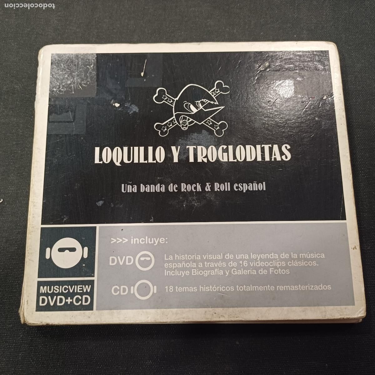 CDs de m&uacute;sica: LOQUILLO Y LOS TROGLODITAS/UNA BANDA DE ROCK ESPA&Ntilde;OL/CD+DVD DIGIPACK.