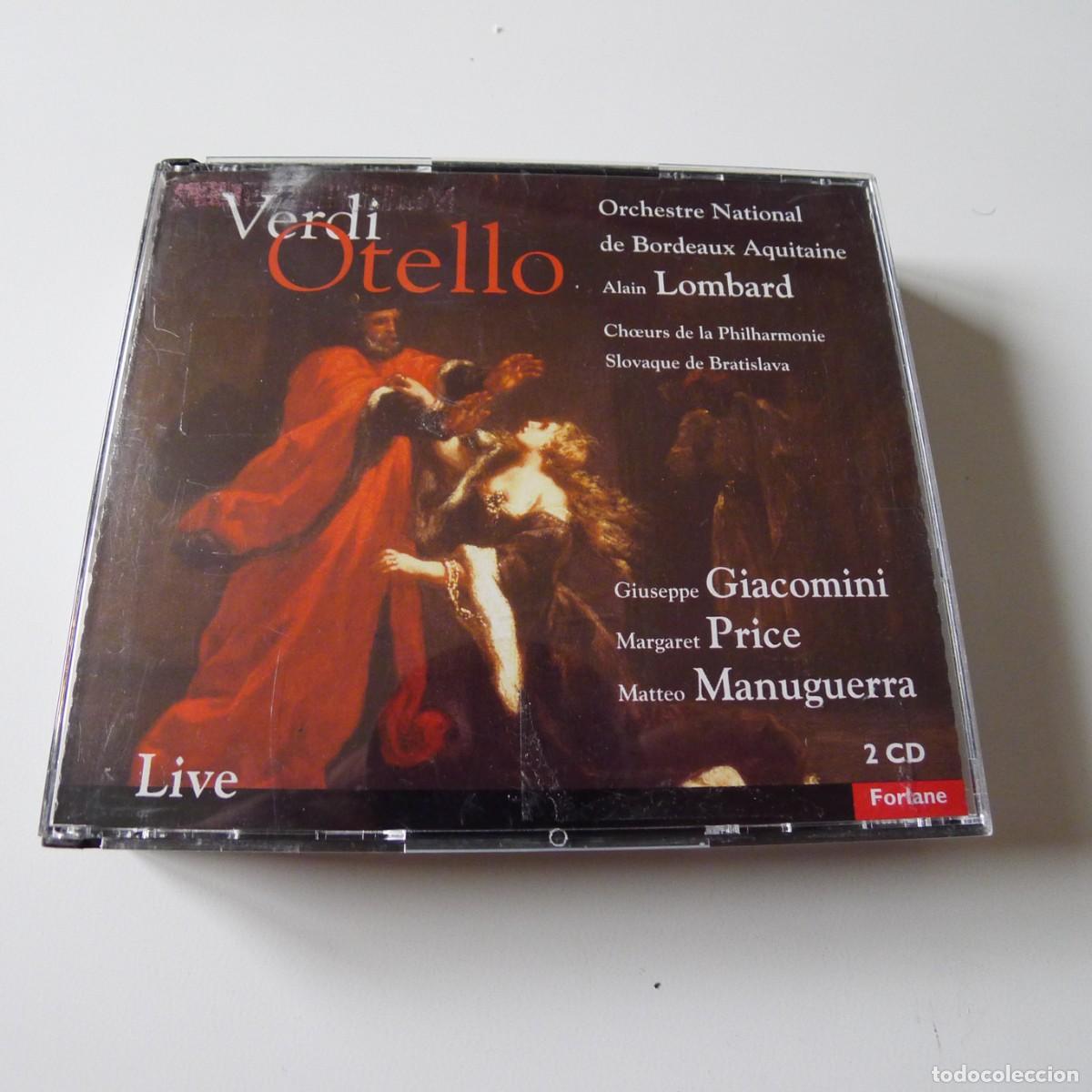 CDs de m&uacute;sica: Verdi/ Giuseppe Giacomini, Margaret Price, Orch. Nat. Bordeaux Alain Lombard &ndash; Otello 2CD BOX SET