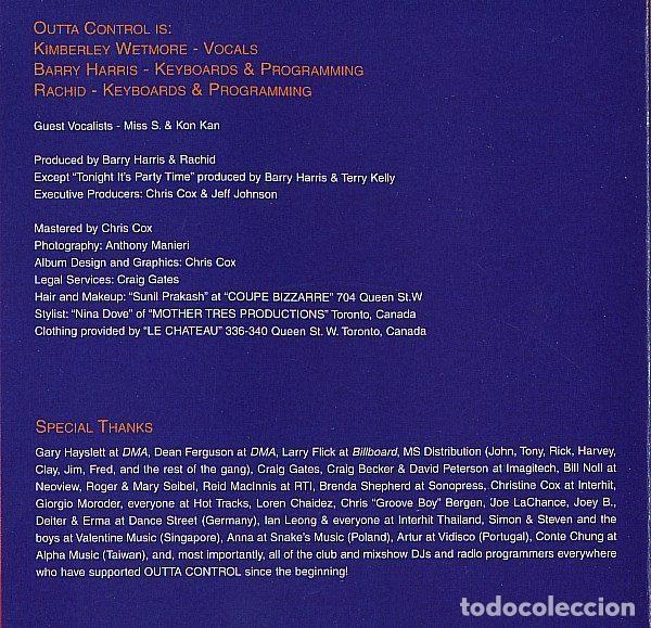 CDs de m&uacute;sica: Outta Control &ndash; Outta Control (CD, Interhit Records 20154-2) - Foto 4