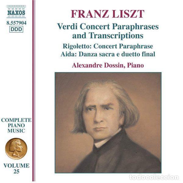 CD di Musica: Franz Liszt, Alexandre Dossin &ndash; Verdi Concert Paraphrases And Transcriptions (CD, Naxos 8.557904)