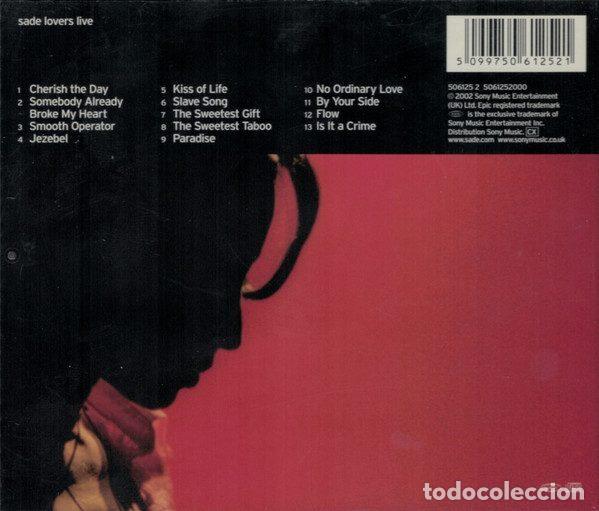 CDs de m&uacute;sica: Sade &ndash; Lovers Live (CD, Epic 506125 2) - Foto 2