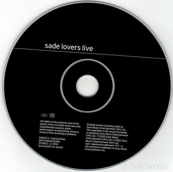 CDs de m&uacute;sica: Sade &ndash; Lovers Live (CD, Epic 506125 2) - Foto 3
