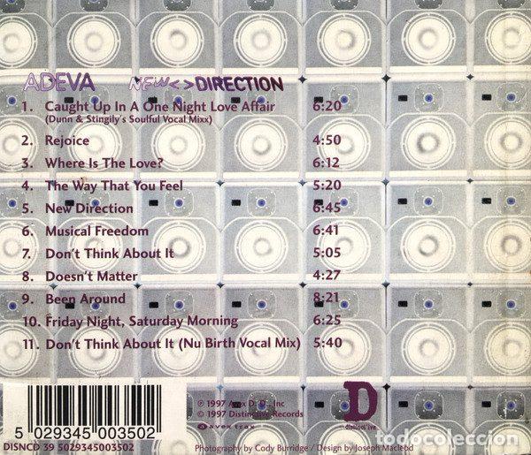 CDs de m&uacute;sica: Adeva &ndash; New Direction (CD, Distinctive DISNCD 39) - Foto 2