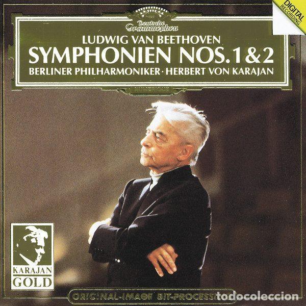 CDs de m&uacute;sica: Ludwig van Beethoven, Berliner Philharmoniker, Herbert von Karajan &ndash; Symphonien Nos. 1 & 2 (CD,...