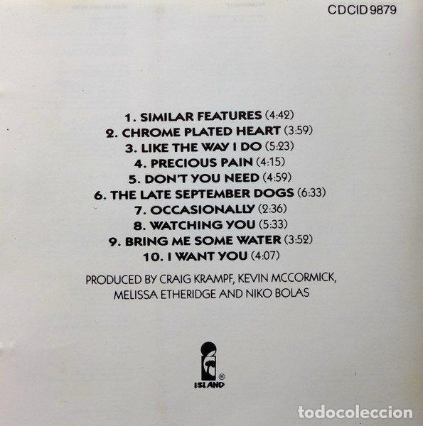 CDs de m&uacute;sica: Melissa Etheridge &ndash; Melissa Etheridge (CD, Island Records CDCID 9879) - Foto 6