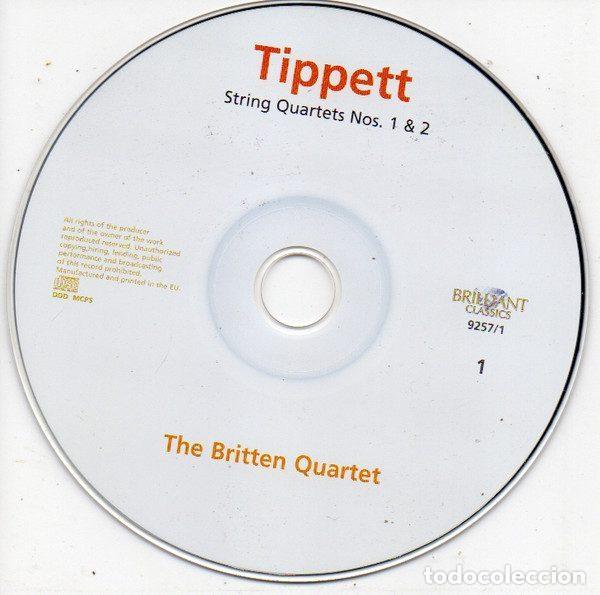 CDs de m&uacute;sica: Tippett - The Britten Quartet &ndash; String Quartets [Nos.1-4] (CD, Brilliant Classics 9257) - Foto 3
