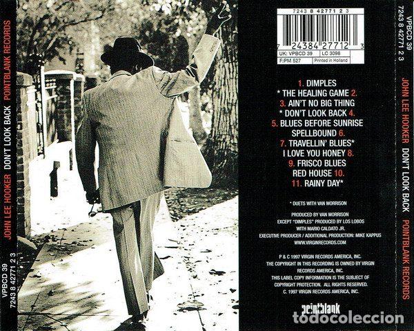 CDs de m&uacute;sica: John Lee Hooker &ndash; Dont Look Back (CD, Pointblank VPBCD 39) - Foto 2