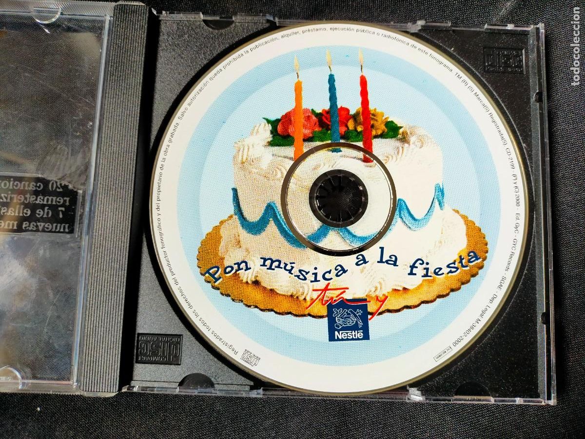 CDs de m&uacute;sica: PON M&Uacute;SICA A LA FIESTA. NESTLE. CIRCA 2000