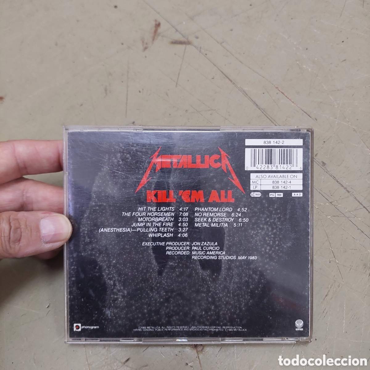 CDs de m&uacute;sica: CD Mettalica.Kill Em All 1993 - Foto 2