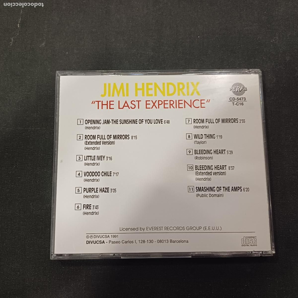 CDs de m&uacute;sica: JIMI HENDRIX/THE LAST EXPERIENCE/CD. - Foto 3