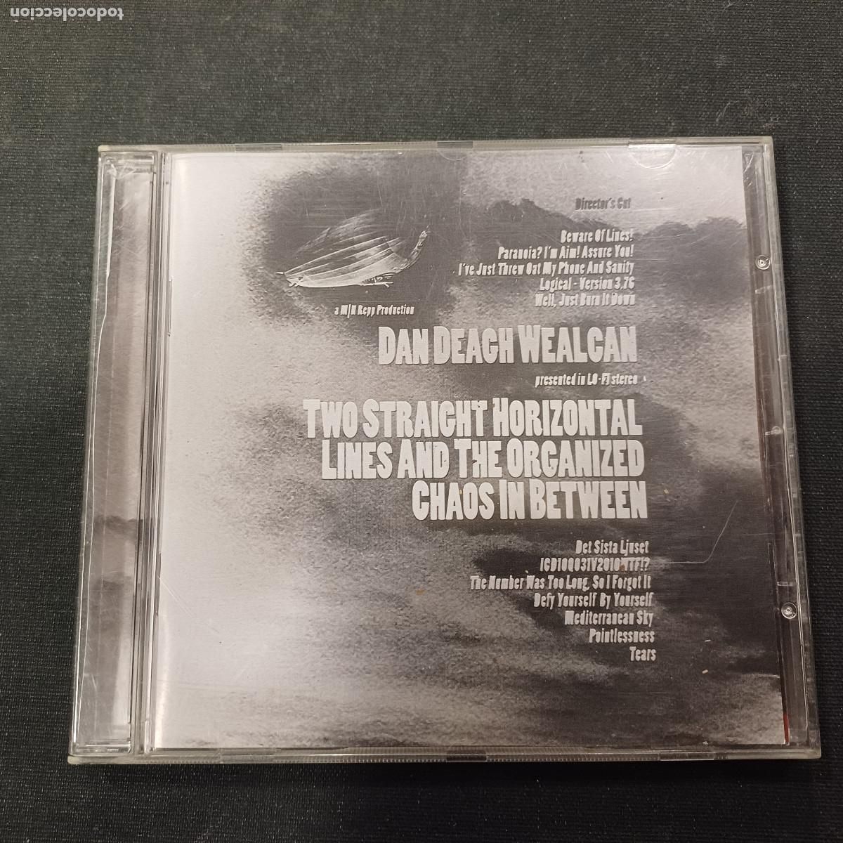 CD de M&uacute;sica: DAN DEAGH WEALCAN/TWO STRAIGHT HORIZONTAL LINES AND THE ORGANIZED CHAOS IN BETWEEN/CD.