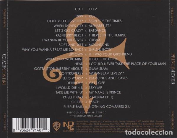 CDs de m&uacute;sica: Prince - 4ever (2 CDs) - Foto 2