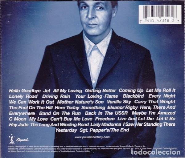 CDs de m&uacute;sica: Paul McCartney - Back in the US (2 CDs) - Foto 2