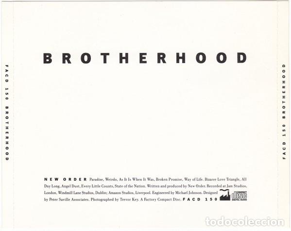 CDs de m&uacute;sica: New Order - Brotherhood - Foto 2