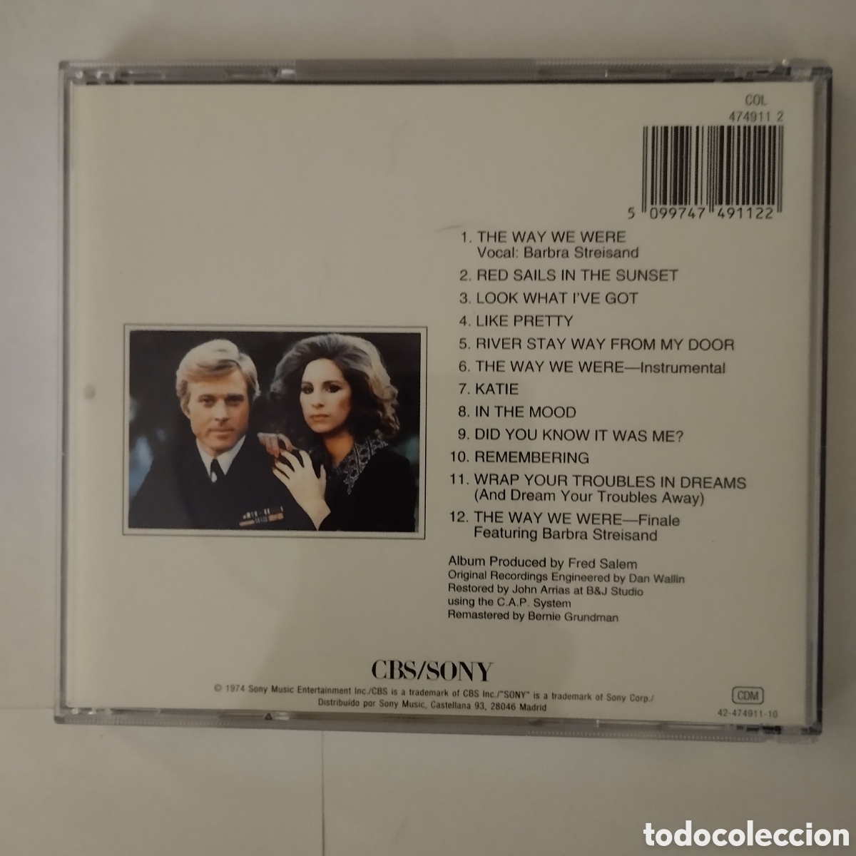 CDs de m&uacute;sica: CD BSO Tal como eramos - Marvin Hamlisch. - Foto 2