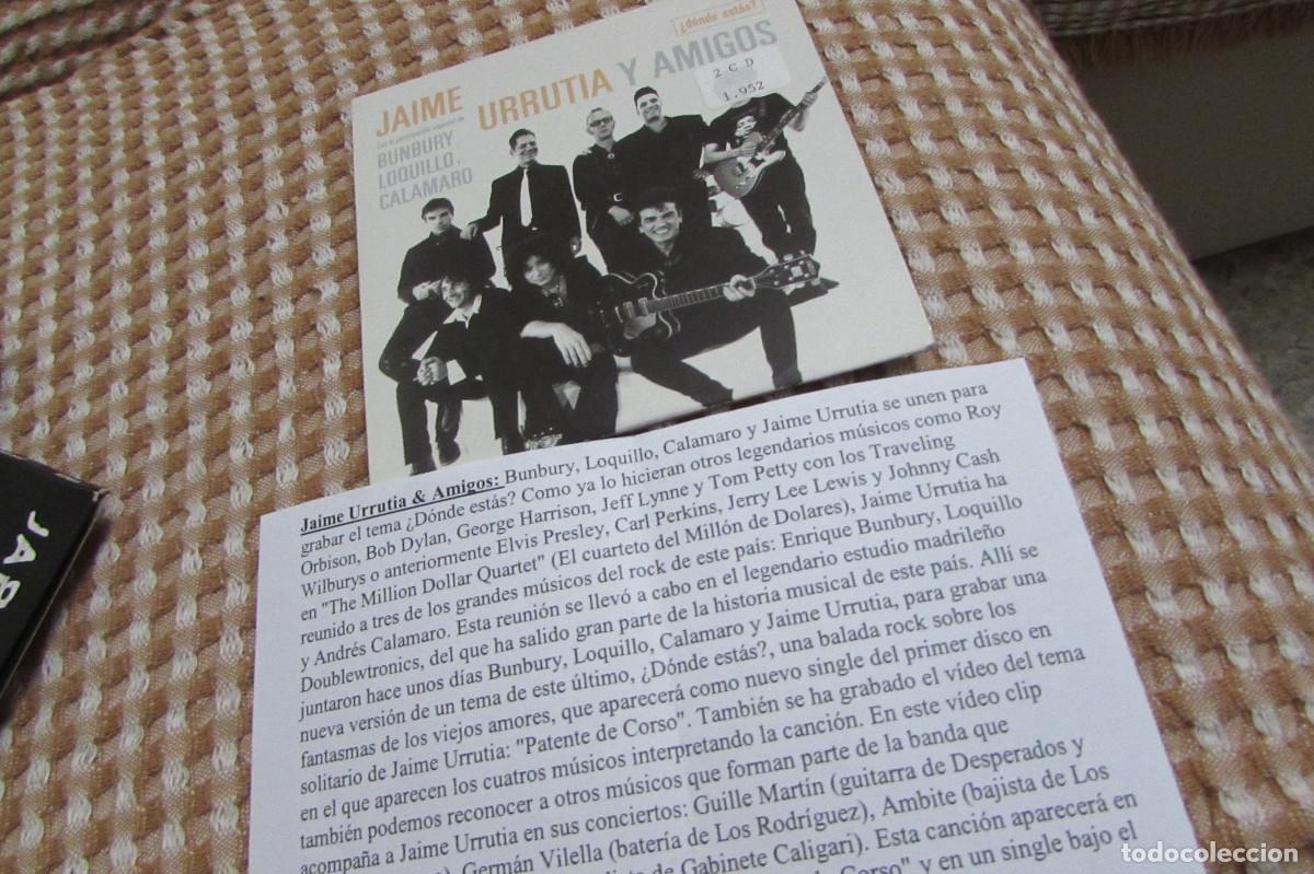 CDs de m&uacute;sica: BUNBURY LOQUILLO CALAMARO JAIME URRUTIA Y AMIGOS - DONDE ESTAS CD SINGLE CADENA 100