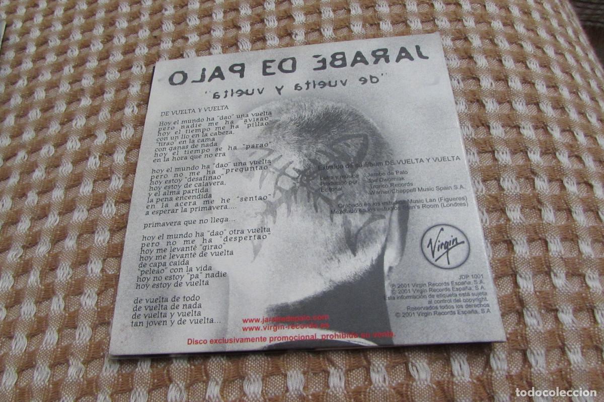 CDs de m&uacute;sica: JARABE DE PALO. DE VUELTA Y VUELTA CD SINGLE - Foto 3