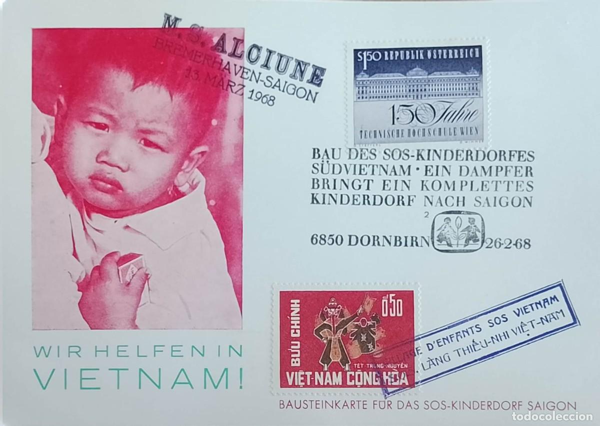 CDs de m&uacute;sica: TS) 1968 VIETNAM, POSTCARD,SOS CHILDREN VILLAGE,FESTIVAL OF WANDERING SOULS,XF.