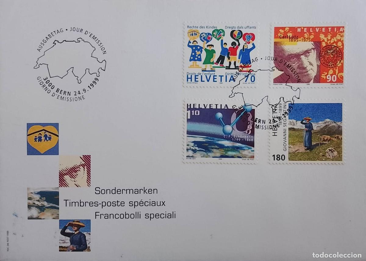 CDs de m&uacute;sica: TS) 1999 SWITZERLAND, FDC,WITH THE VARIOUS ANNIVERSARIES OF THE ERA,VF.