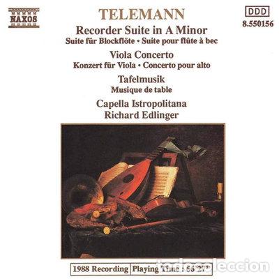 CDs de m&uacute;sica: Recorder Suite In A Minor - Viola Concerto - Tafelmusik- 4891030501560