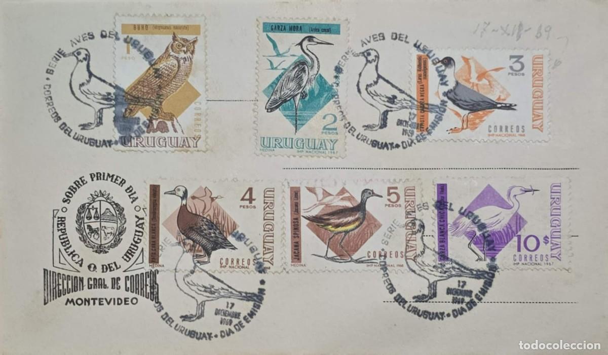 CDs de m&uacute;sica: TS) 1969 URUGUAY, FDC,BIRDS OF THE COUNTRY,VF.