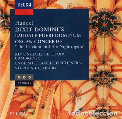 CDs de m&uacute;sica: Handel: Dixit Dominus / Laudate Pueri Dominum / Organ Concerto No. 13- 0028944824223