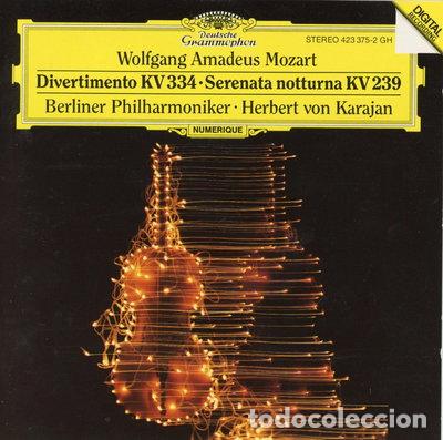 CDs de m&uacute;sica: Mozart: Divertimento KV 334 / Serenata Notturna KV 239- 0028942337527