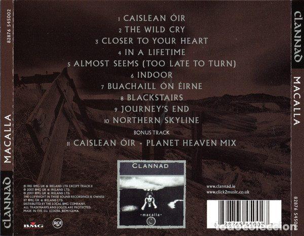 CDs de m&uacute;sica: Clannad &ndash; Macalla (CD, RCA 82876 545002) - Foto 4