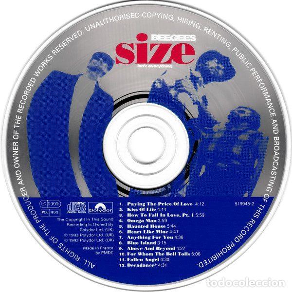 CDs de m&uacute;sica: Bee Gees &ndash; Size Isnt Everything (CD, Polydor 519 945-2) - Foto 3