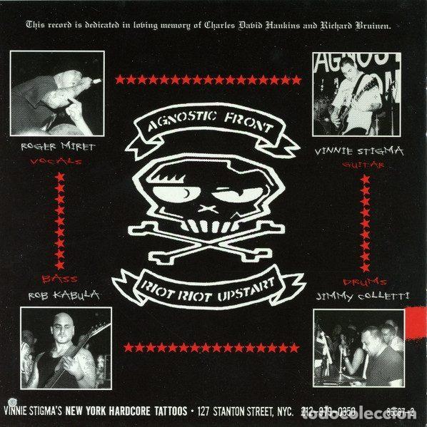 CDs de m&uacute;sica: Agnostic Front &ndash; Riot, Riot, Upstart (CD, Epitaph 86567-2) - Foto 2
