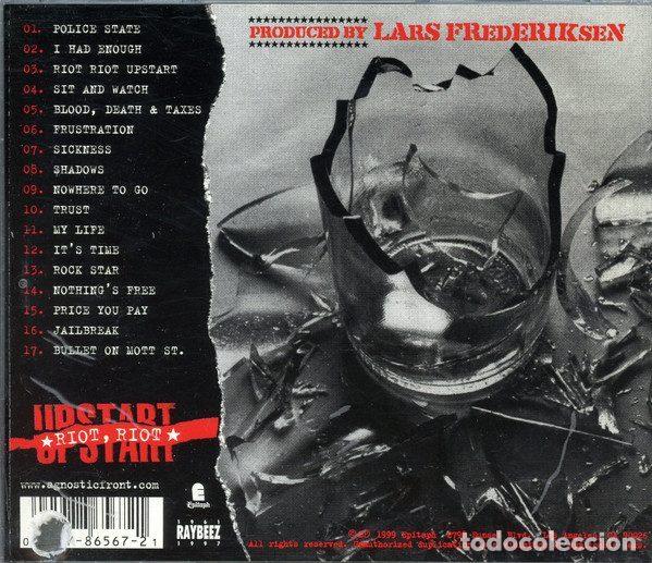 CDs de m&uacute;sica: Agnostic Front &ndash; Riot, Riot, Upstart (CD, Epitaph 86567-2) - Foto 3