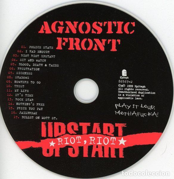 CDs de m&uacute;sica: Agnostic Front &ndash; Riot, Riot, Upstart (CD, Epitaph 86567-2) - Foto 4