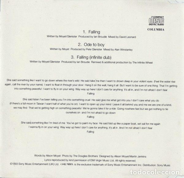 CDs de m&uacute;sica: Alison Moyet &ndash; Falling (CD, Columbia 659596 2) - Foto 2