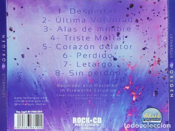CDs de m&uacute;sica: Lethargus &ndash; Origen (CD, Rock CD Records none) - Foto 4