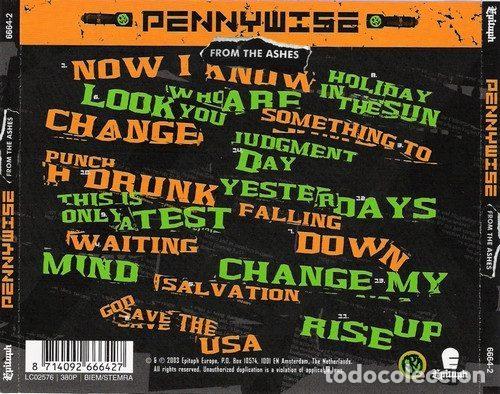CDs de m&uacute;sica: Pennywise &ndash; From The Ashes (CD, Epitaph 6664-2) - Foto 6
