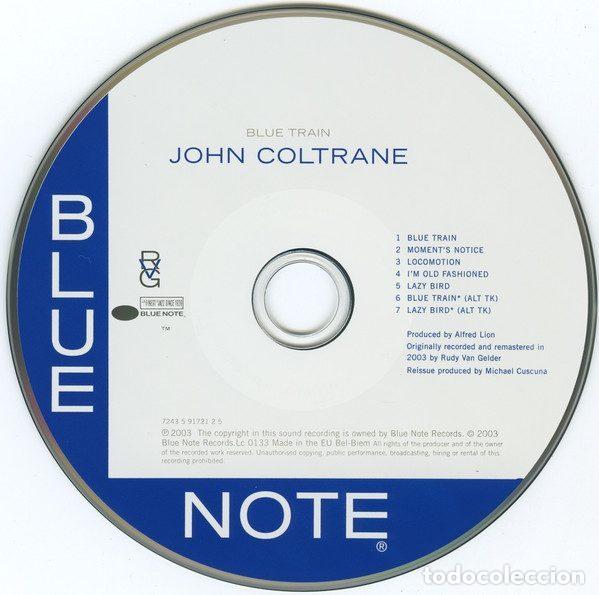 CDs de m&uacute;sica: John Coltrane &ndash; Blue Train (CD, Blue Note 7243 5 91721 2 5) - Foto 3