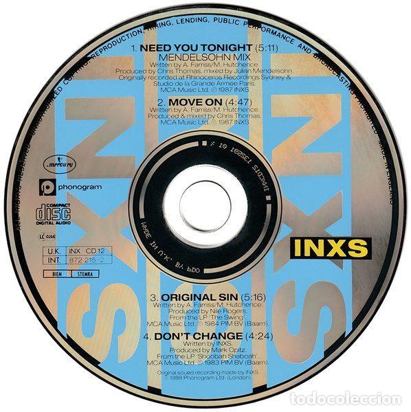 CDs de m&uacute;sica: INXS &ndash; Need You Tonight (CD, Mercury INX CD 12) - Foto 3