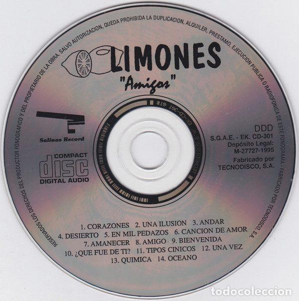CDs de m&uacute;sica: Limones &ndash; Amigos (CD, Salinas Record EK CD-301) - Foto 3