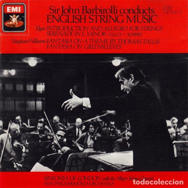 Musik-CDs: Elgar / Vaughan Williams - Sir John Barbirolli &ndash; English String Music (CD, Angel Records CDC 7...