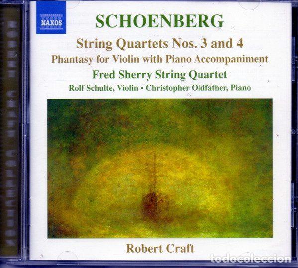 CD de M&uacute;sica: Schoenberg, Fred Sherry String Quartet &ndash; String Quartets Nos. 3 & 4 - Phantasy For Violin With...