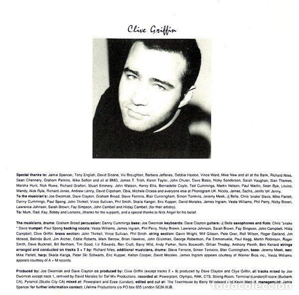 CDs de m&uacute;sica: Clive Griffin &ndash; Inside Out (CD, Mercury 848 453-2) - Foto 3