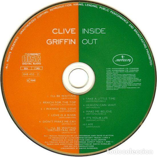 CDs de m&uacute;sica: Clive Griffin &ndash; Inside Out (CD, Mercury 848 453-2) - Foto 9