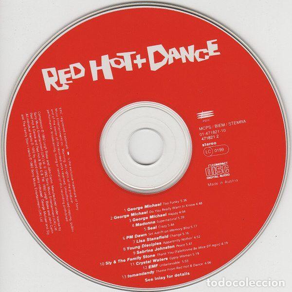CDs de m&uacute;sica: Various &ndash; Red Hot + Dance (CD, Epic 471821 2) - Foto 3