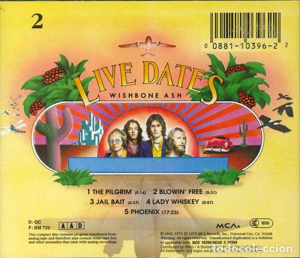 CDs de m&uacute;sica: Wishbone Ash &ndash; Live Dates (CD, MCA Records MCD 10396) - Foto 3