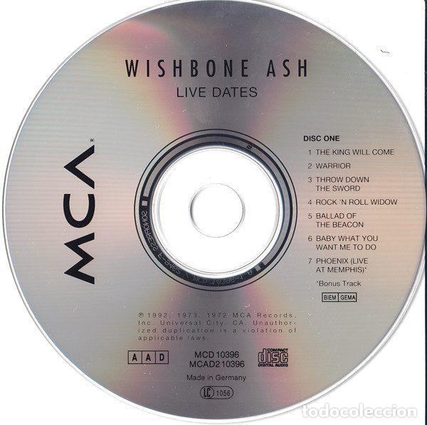 CDs de m&uacute;sica: Wishbone Ash &ndash; Live Dates (CD, MCA Records MCD 10396) - Foto 4