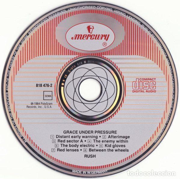 CDs de m&uacute;sica: Rush &ndash; Grace Under Pressure (CD, Mercury 818 476-2) - Foto 4