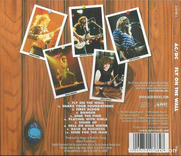 CDs de m&uacute;sica: AC/DC &ndash; Fly On The Wall (CD, Epic 510768 2) - Foto 2