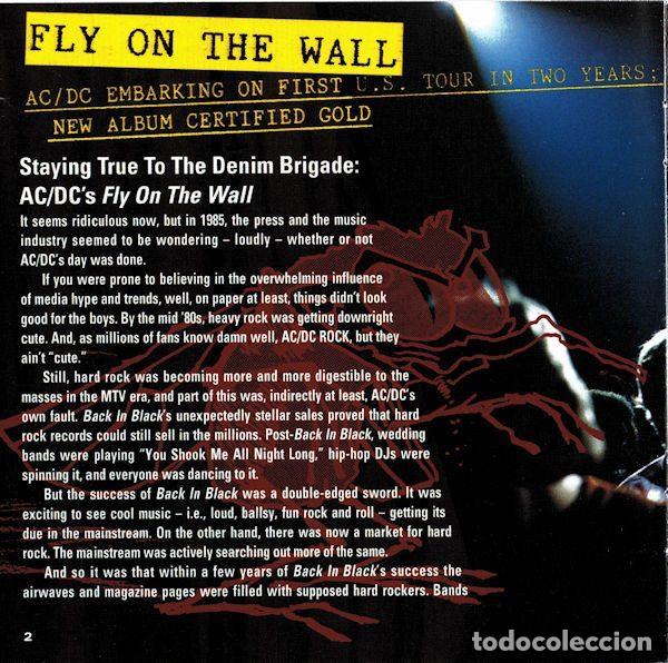 CDs de m&uacute;sica: AC/DC &ndash; Fly On The Wall (CD, Epic 510768 2) - Foto 6