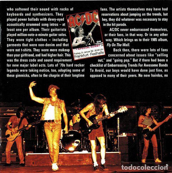 CDs de m&uacute;sica: AC/DC &ndash; Fly On The Wall (CD, Epic 510768 2) - Foto 9